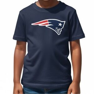NFL Kids Navy New England Patriots Graphic Tee | Size M